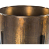 Jed Planter, Weathered Brass - Furniture - Accent Tables - High Fashion Home