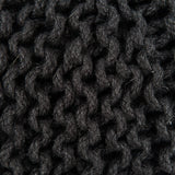 Jute Knit Pouf, Black - Furniture - Chairs - High Fashion Home