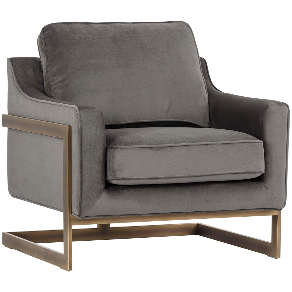 Kalmin Chair, Rustic Bronze, Pimlico Pebble - Modern Furniture - Accent Chairs - High Fashion Home