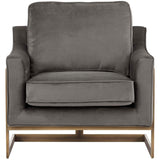 Kalmin Chair, Rustic Bronze, Pimlico Pebble - Modern Furniture - Accent Chairs - High Fashion Home