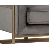 Kalmin Chair, Rustic Bronze, Pimlico Pebble - Modern Furniture - Accent Chairs - High Fashion Home
