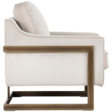 Kalmin Chair, Rustic Bronze, Pimlico Prosecco - Modern Furniture - Accent Chairs - High Fashion Home