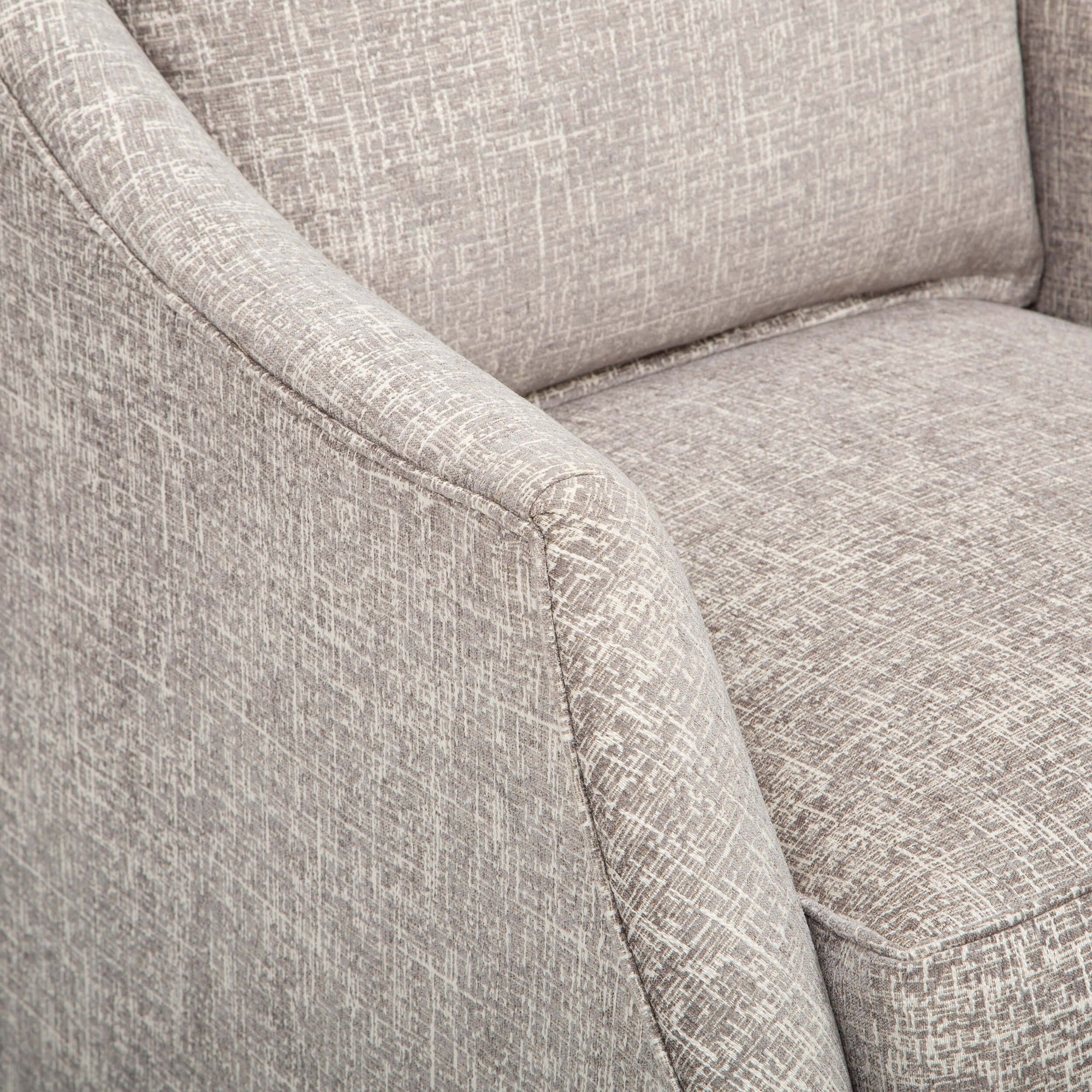 Kara Swivel Chair, Mushroom High Fashion Home