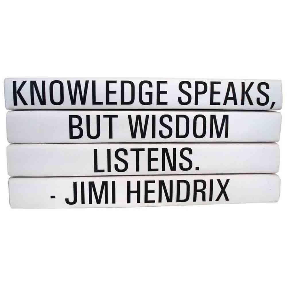 Stack of Books, Knowledge Speaks - Accessories - E. Lawrence - - - - High Fashion Home