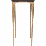 Kulu Console Table, Seared Oak/Bronze Base - Furniture - Accent Tables - High Fashion Home