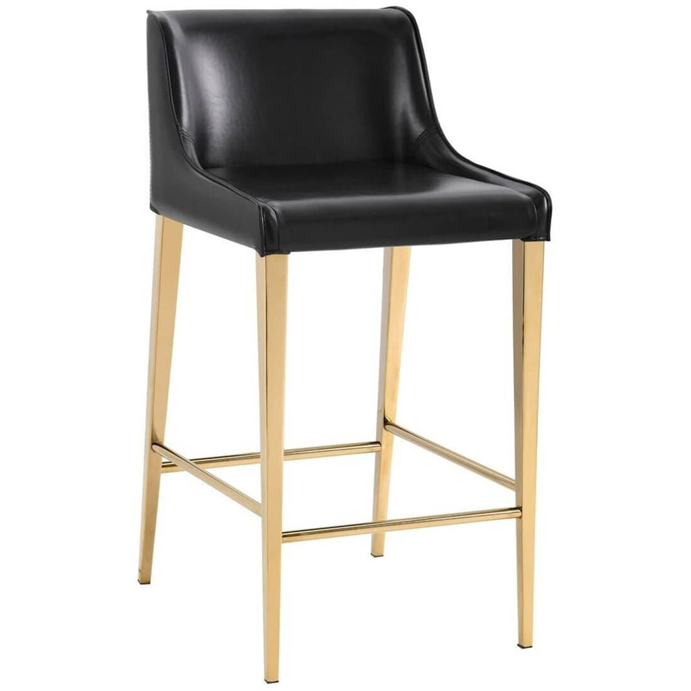 Lawrence Counter Stool, Obsidian Black - Furniture - Dining - High Fashion Home