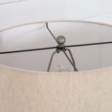 Leander Table Lamp, Pewter - Lighting - High Fashion Home