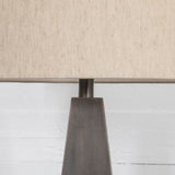 Leander Table Lamp, Pewter - Lighting - High Fashion Home