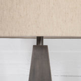 Leander Table Lamp, Pewter - Lighting - High Fashion Home