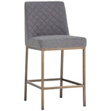 Leighland Counter Stool, Dark Grey - Furniture - Dining - High Fashion Home