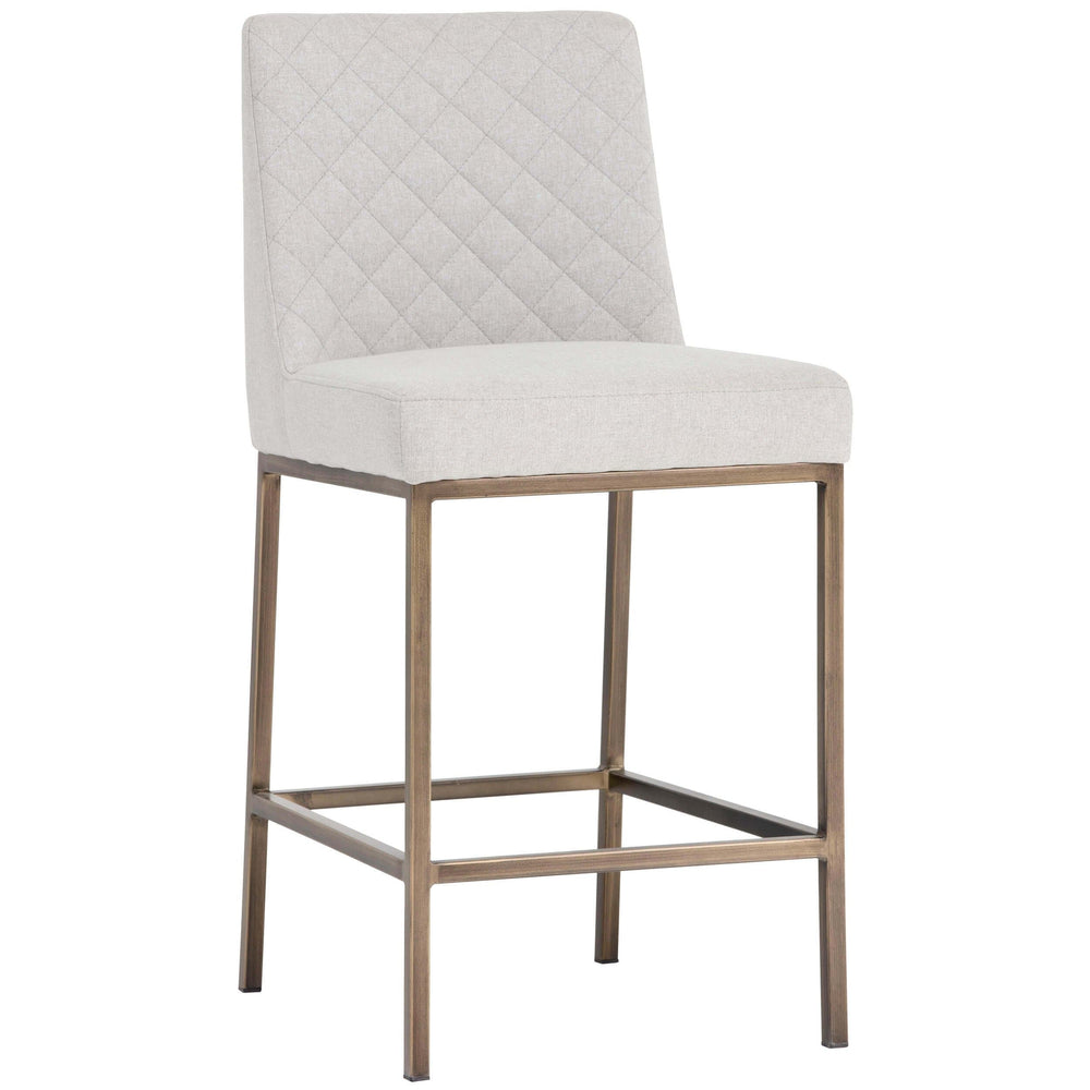 Leighland Counter Stool, Light Grey - Furniture - Dining - High Fashion Home