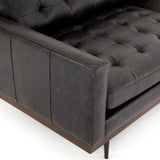 Lexi Leather Sofa, Sonoma Black - Modern Furniture - Sofas - High Fashion Home