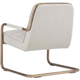 Lincoln Lounge Chair, Beige Linen - Modern Furniture - Accent Chairs - High Fashion Home