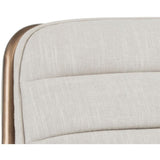 Lincoln Lounge Chair, Beige Linen - Modern Furniture - Accent Chairs - High Fashion Home