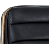 Lincoln Lounge Chair, Vintage Black - Modern Furniture - Accent Chairs - High Fashion Home