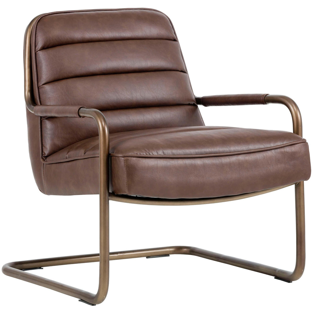 Lincoln Lounge Chair, Vintage Cognac - Modern Furniture - Accent Chairs - High Fashion Home