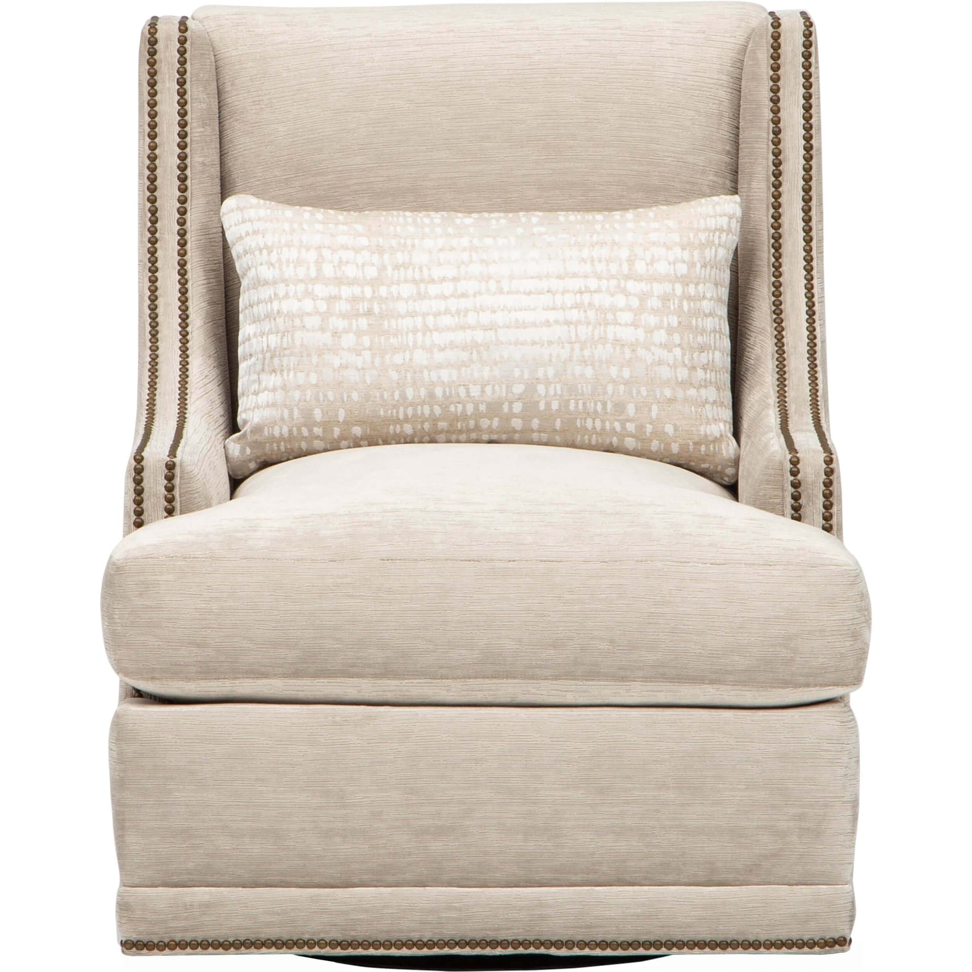 Lindsay Swivel Chair in Pearl | Luxury Swivel Chair | High Fashion