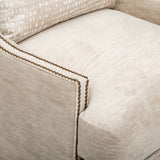 Lindsay Swivel Chair, Pearl - Furniture - Chairs - High Fashion Home