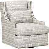 Lindsay Swivel Chair, Grey - Modern Furniture - Accent Chairs - High Fashion Home