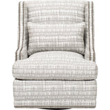 Lindsay Swivel Chair, Grey - Modern Furniture - Accent Chairs - High Fashion Home