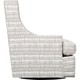 Lindsay Swivel Chair, Grey - Modern Furniture - Accent Chairs - High Fashion Home