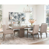 Linea Rectangular Dining Table, Cerused Greige - Modern Furniture - Dining Table - High Fashion Home