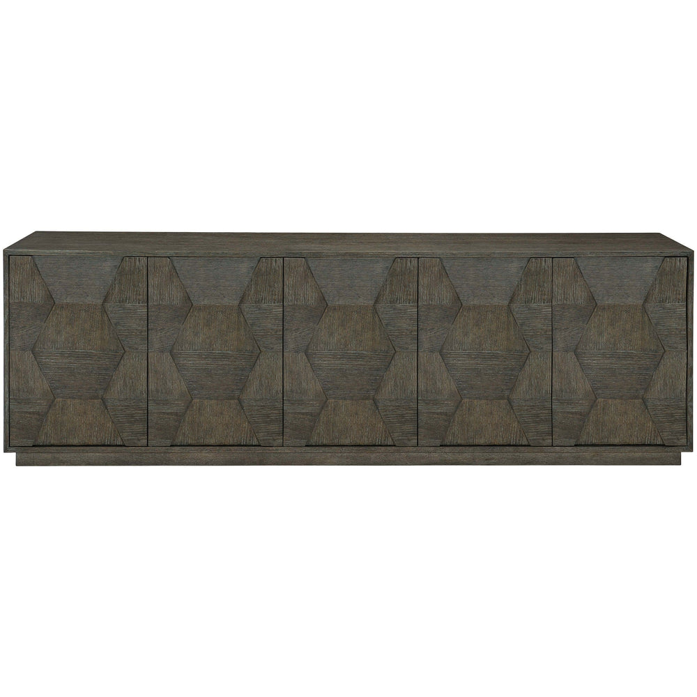 Linea Entertainment Cabinet, Cerused Charcoal - Furniture - Storage - High Fashion Home