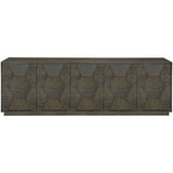 Linea Entertainment Cabinet, Cerused Charcoal - Furniture - Storage - High Fashion Home