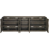 Linea Entertainment Cabinet, Cerused Charcoal - Furniture - Storage - High Fashion Home