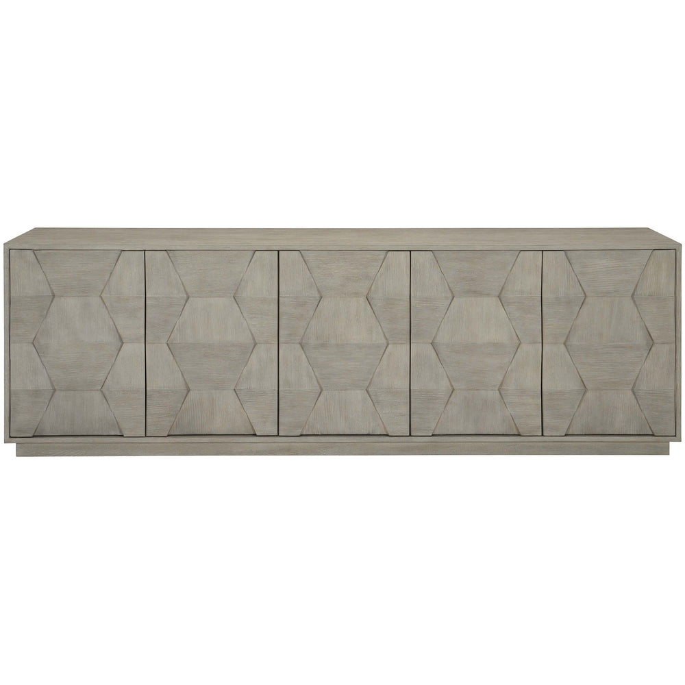 Linea Entertainment Cabinet, Cerused Greige - Furniture - Accent Tables - High Fashion Home