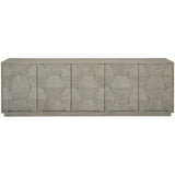 Linea Entertainment Cabinet, Cerused Greige - Furniture - Accent Tables - High Fashion Home