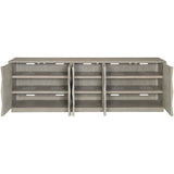 Linea Entertainment Cabinet, Cerused Greige - Furniture - Accent Tables - High Fashion Home