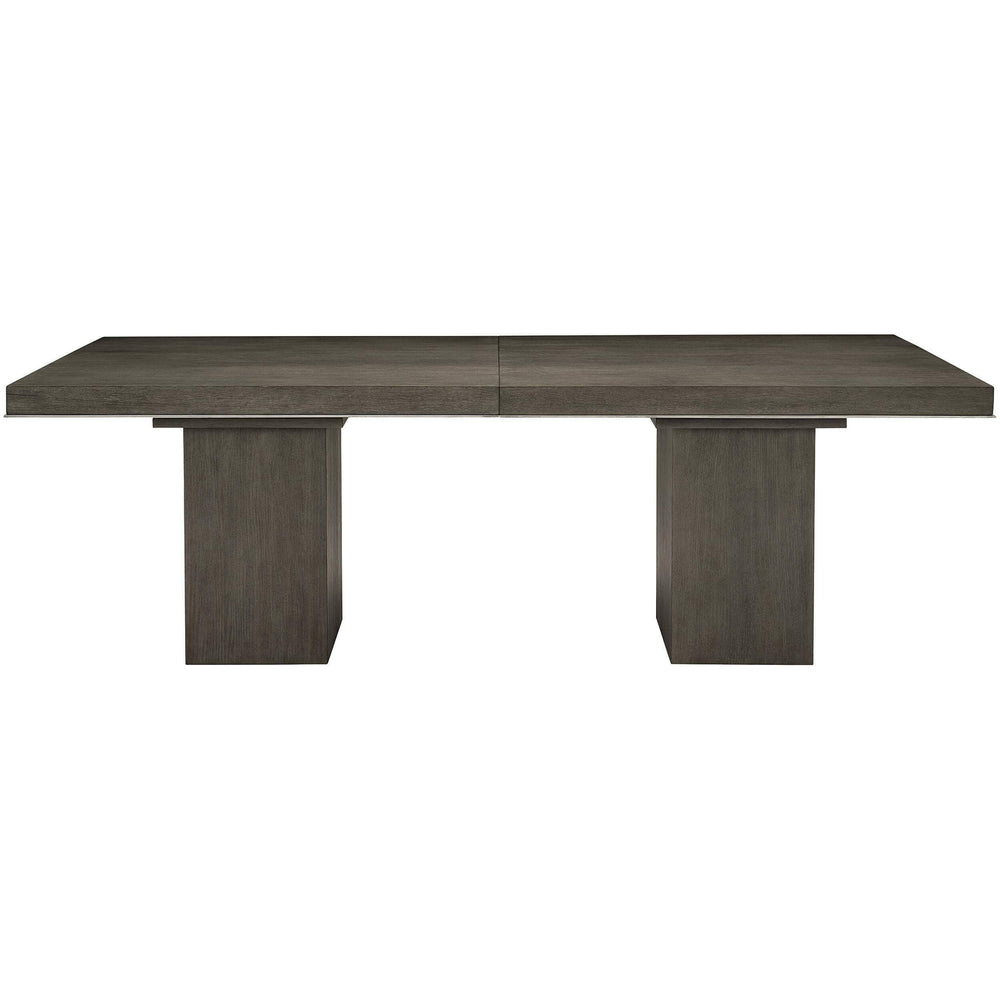 Linea Rectangular Dining Table, Cerused Charcoal - Modern Furniture - Dining Table - High Fashion Home