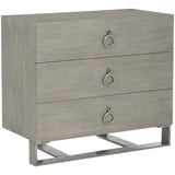 Linea Three Drawer Nightstand - Furniture - Accent Tables - High Fashion Home