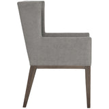 Linea Upholstered Arm Chair, Grey - Furniture - Chairs - High Fashion Home