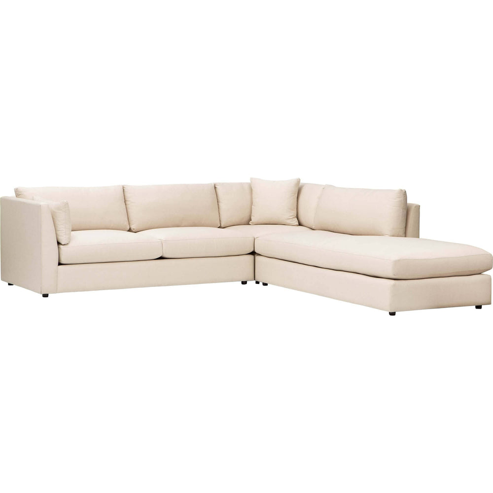 Logan Sectional, Raffia Dusk - Modern Furniture - Sectionals - High Fashion Home