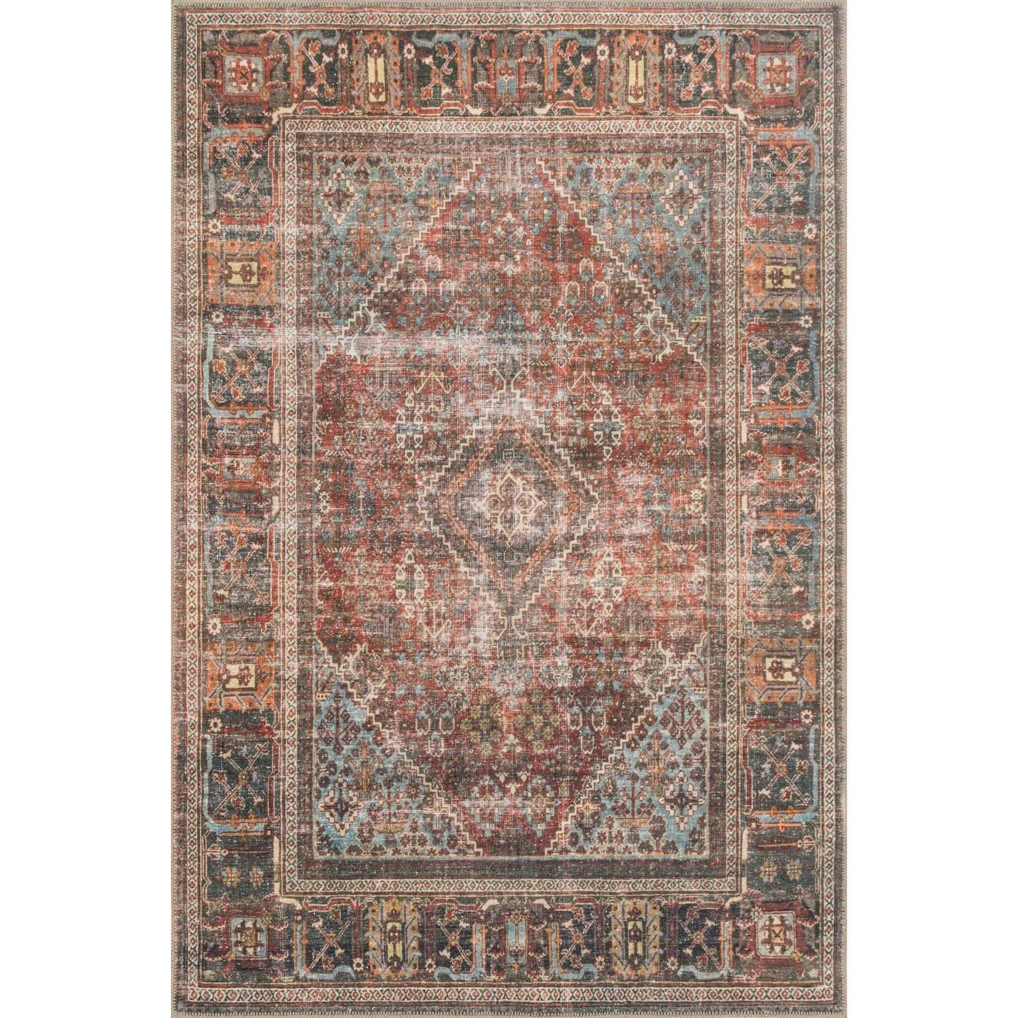 Loren Rug Loloi Rug Loren LQ-13 Brick/Midnight – High Fashion Home