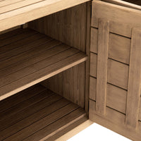 Lula Outdoor Sideboard, Washed Brown - Furniture - Storage - High Fashion Home