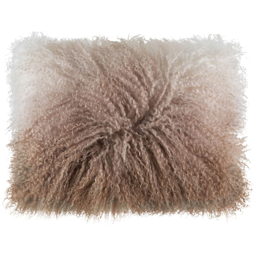 Luna Ombre Pillow, Ivory/Beige - Accessories - High Fashion Home