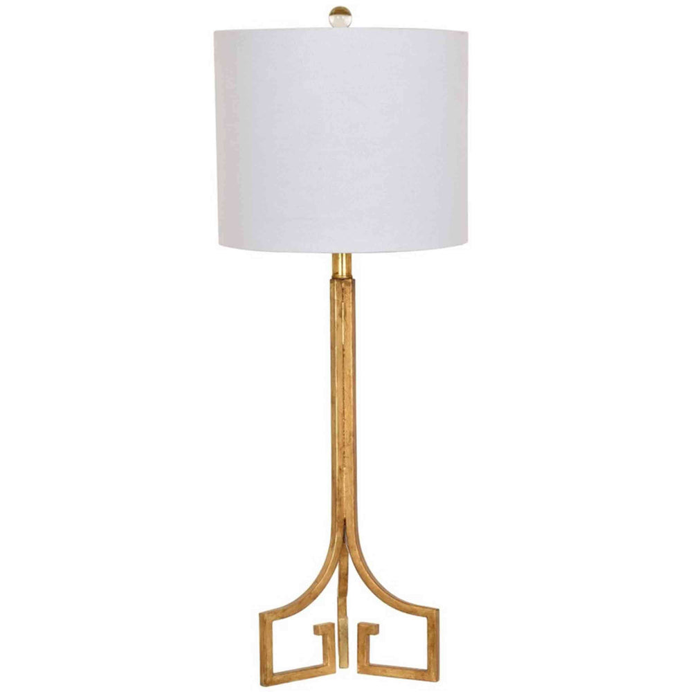 Lux Table Lamp, Gold Leaf - Lighting - High Fashion Home