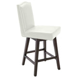 Maison Leather Swivel Counter Stool, Ivory  - Furniture - Sunpan