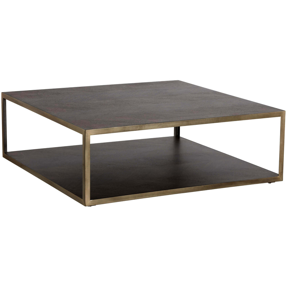 Mara Coffee Table, Square, Smoked Mocha - Modern Furniture - Coffee Tables - High Fashion Home
