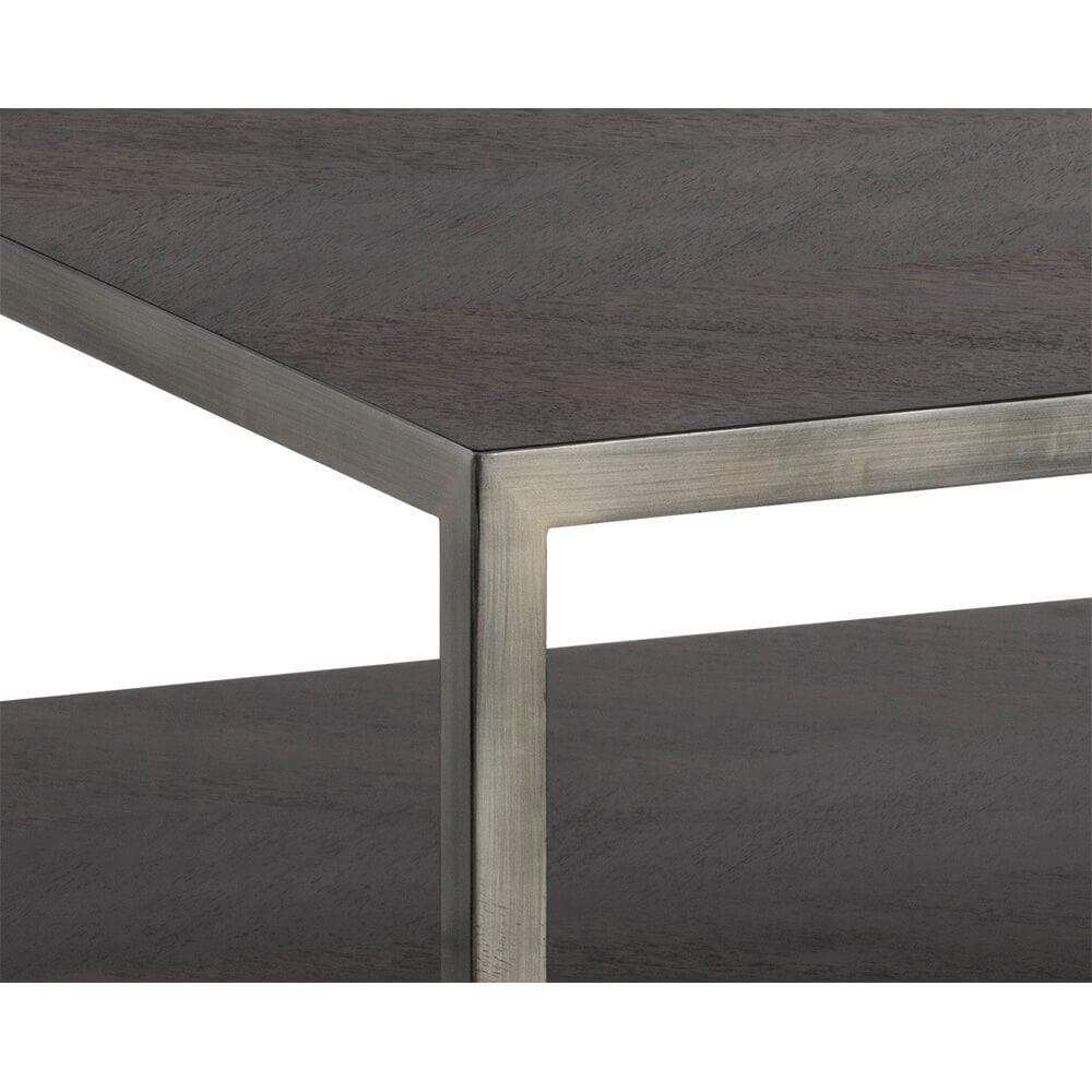 Mara Square Coffee Table Smoked Mocha High Fashion Home