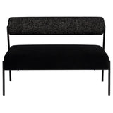 Marni Bench, Salt & Pepper-Furniture - Chairs-High Fashion Home