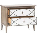 Marquesa Mirrored Nightstand - Furniture - Storage - High Fashion Home