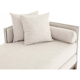 Mercury Double Chaise, Noble Platinum - Furniture - Sofas - High Fashion Home