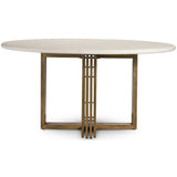 Mia Round Dining Table, Parchment White - Modern Furniture - Dining Table - High Fashion Home