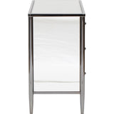 Hollywood Black Nickel Metal Chest, Large - Furniture - Storage - High Fashion Home