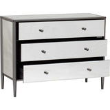 Hollywood Black Nickel Metal Chest, Large - Furniture - Storage - High Fashion Home