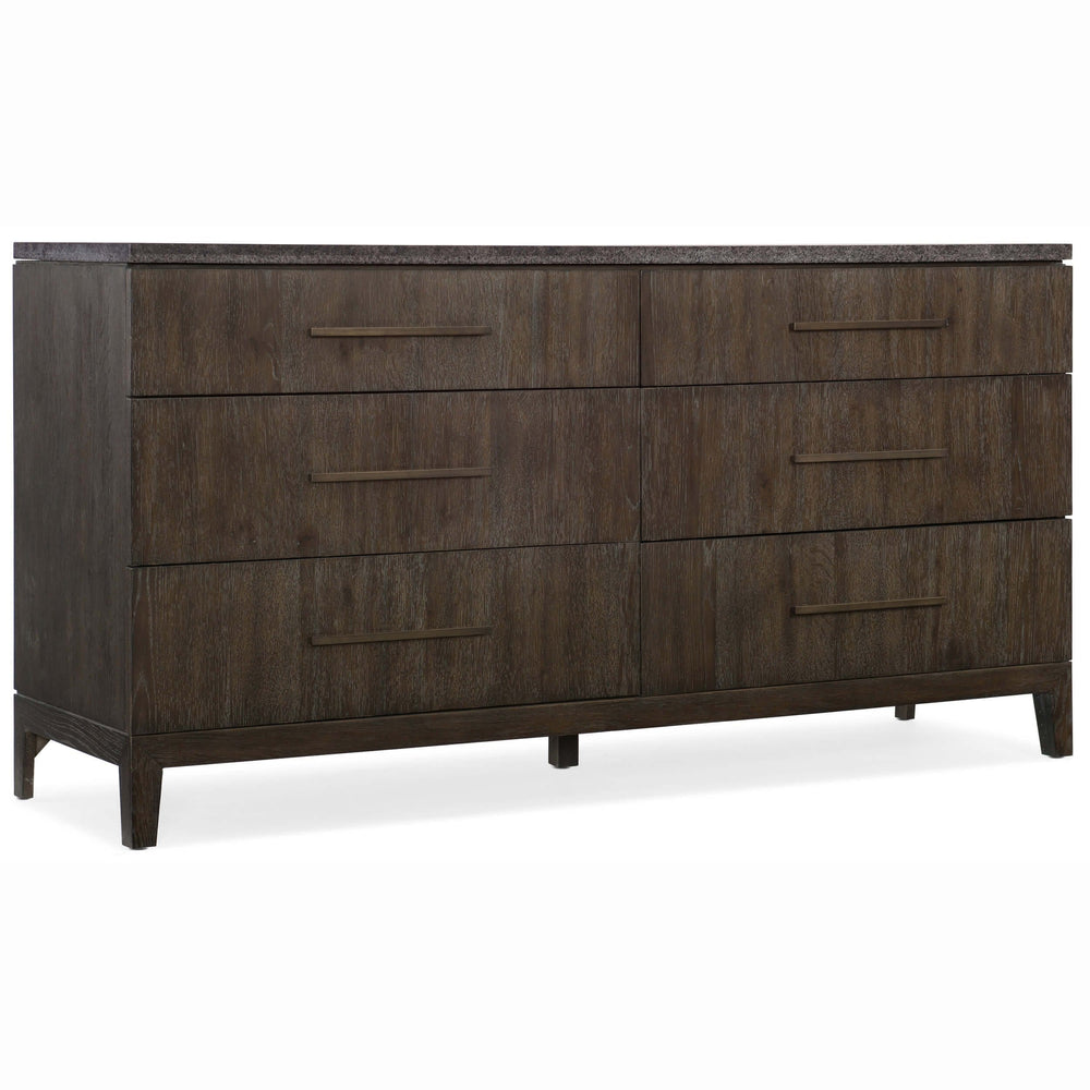 Miramar Aventura Raphael Six Drawer Dresser - Furniture - Bedroom - High Fashion Home